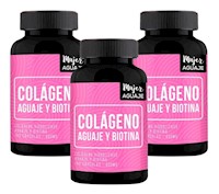 Pack 03 Frascos Colágeno, Aguaje & Biotina 100 Cápsulas Mujer Aguaje